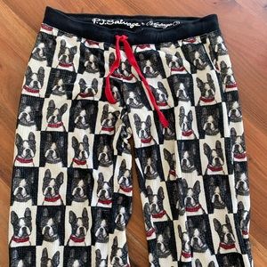 PJ Salvage Vintage Velour Boston Terrier Pajamas